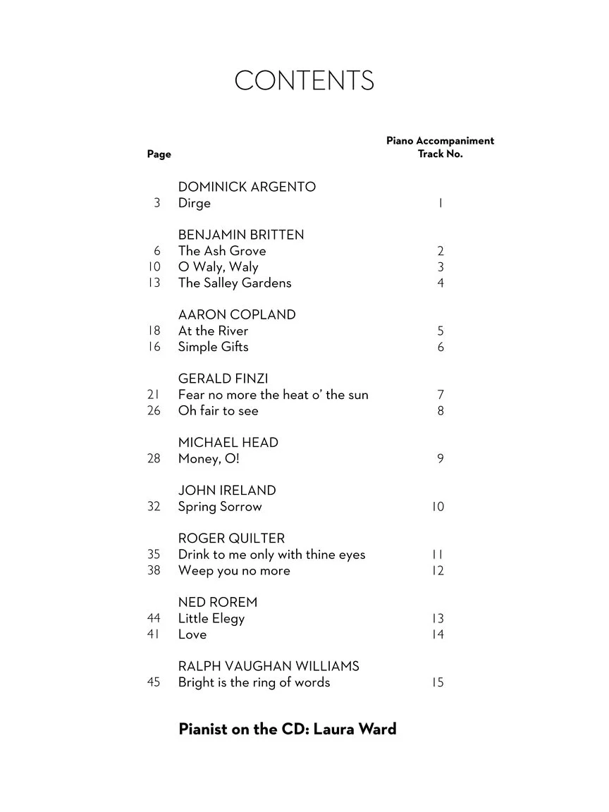 Fifteen Recital Songs in English High Voice - Image 3