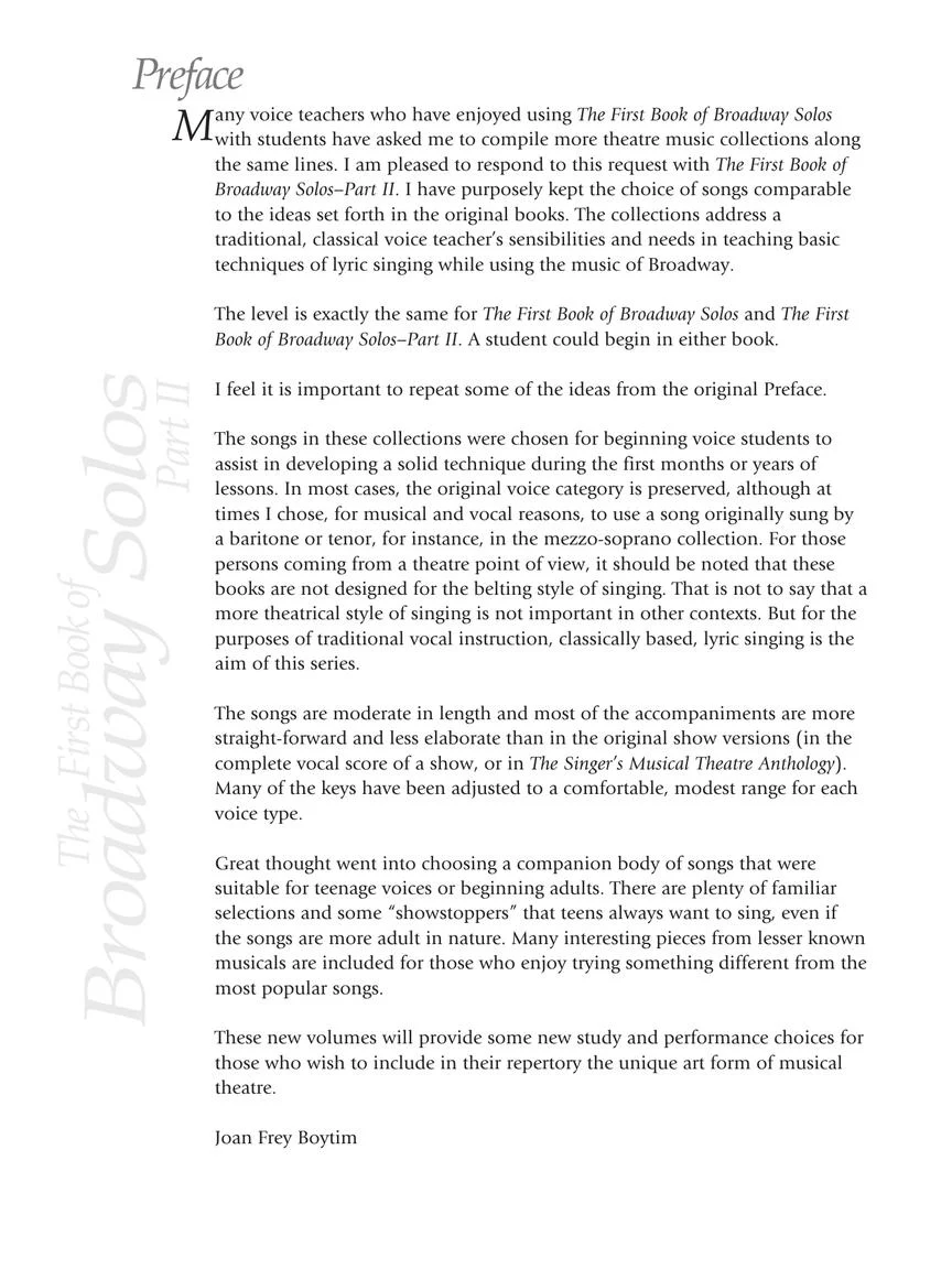 First Book of Broadway Solos Part II, The - Image 2