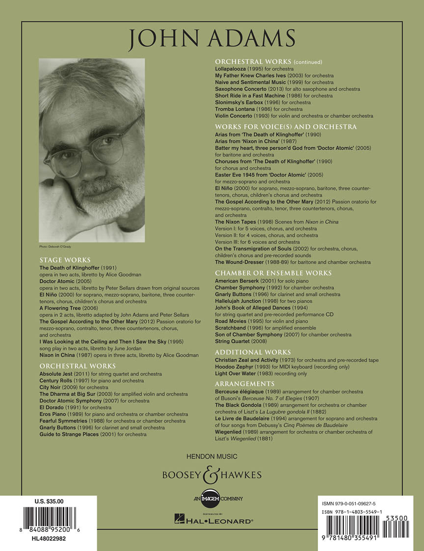 Adams: My Father Knew Charles Ives (Full Score) - Image 2