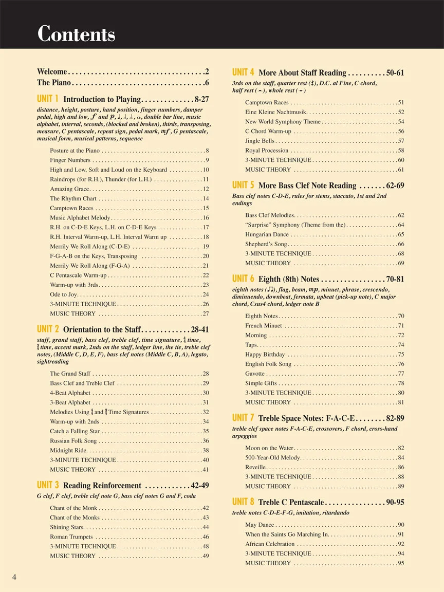 Faber Adult Piano Adventures All-in-One Piano Course Book 1 (Book with online media) - Image 2
