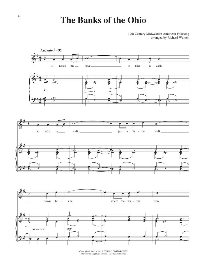 American Folksongs High Voice The Vocal Library - Image 9