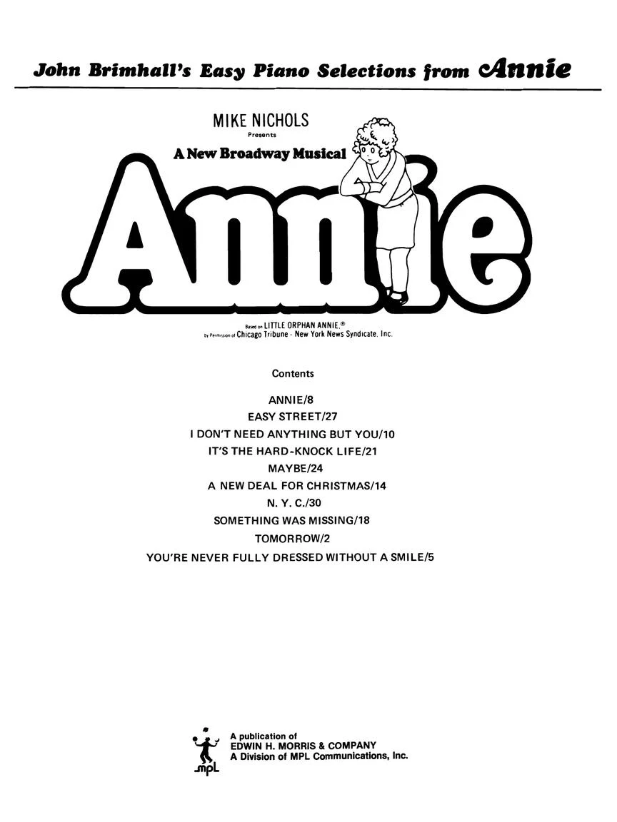 Annie (Broadway) - Easy Piano - Image 2
