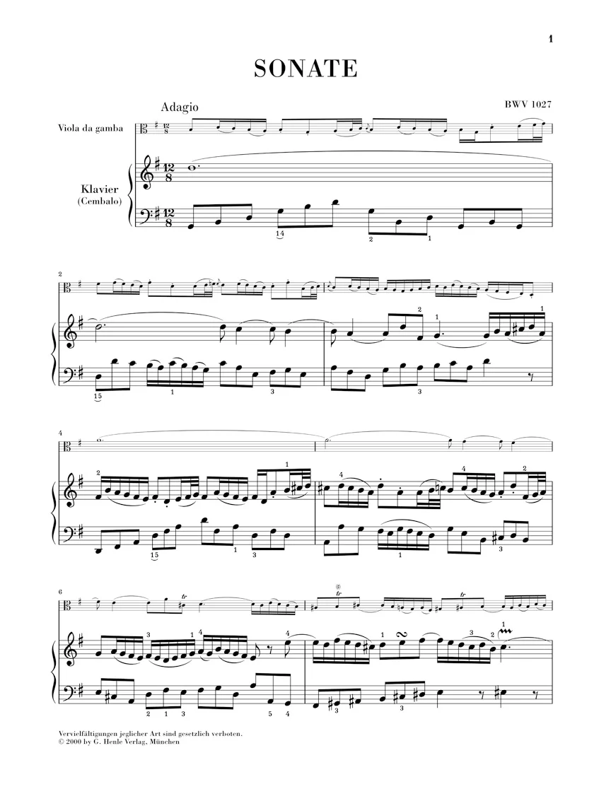 Bach: Three Gamba Sonatas - Image 2