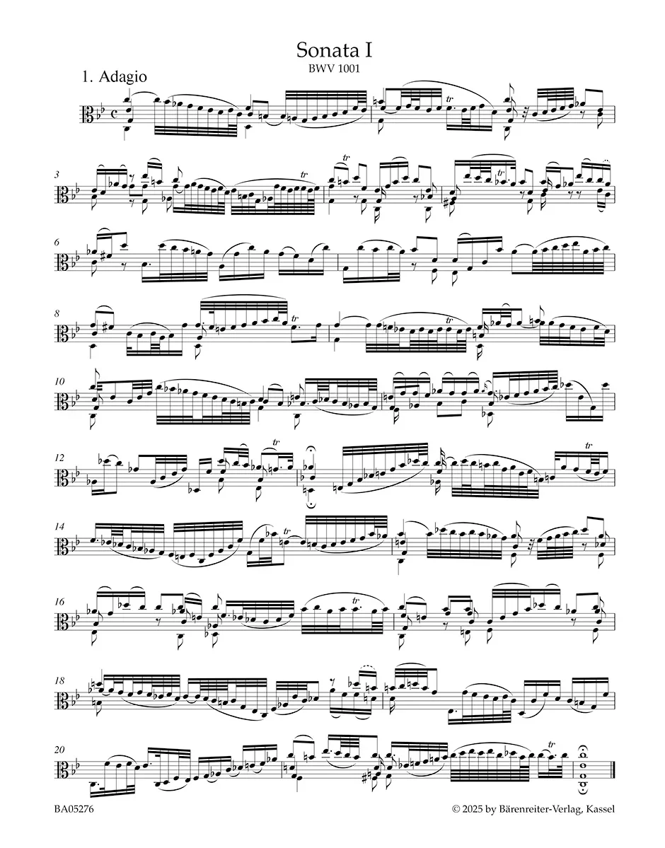 Bach: 6 Sonatas and Partitas, BWV 1001-1006 (arr. for viola) - Image 2