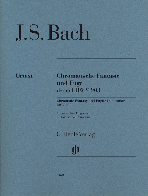 Bach: Chromatic Fantasy and Fugue in d minor BWV 903 and 903a (Without Fingering)
