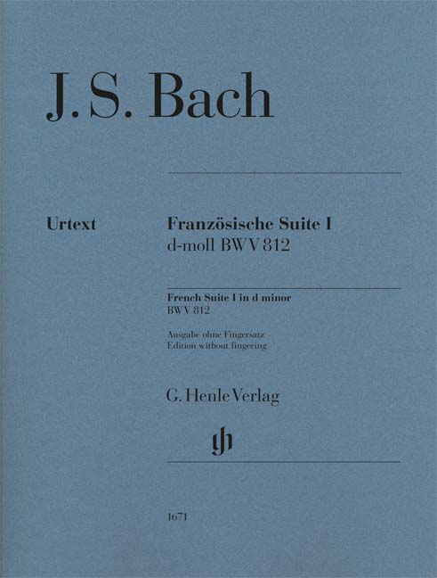 Bach: French Suite 1 d minor BWV 812 (Without Fingering)