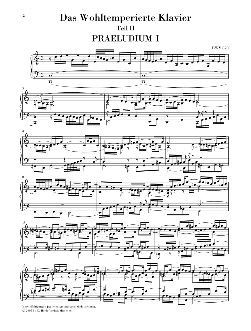 Bach: The Well-Tempered Clavier Part II (Without Fingering) - Image 2