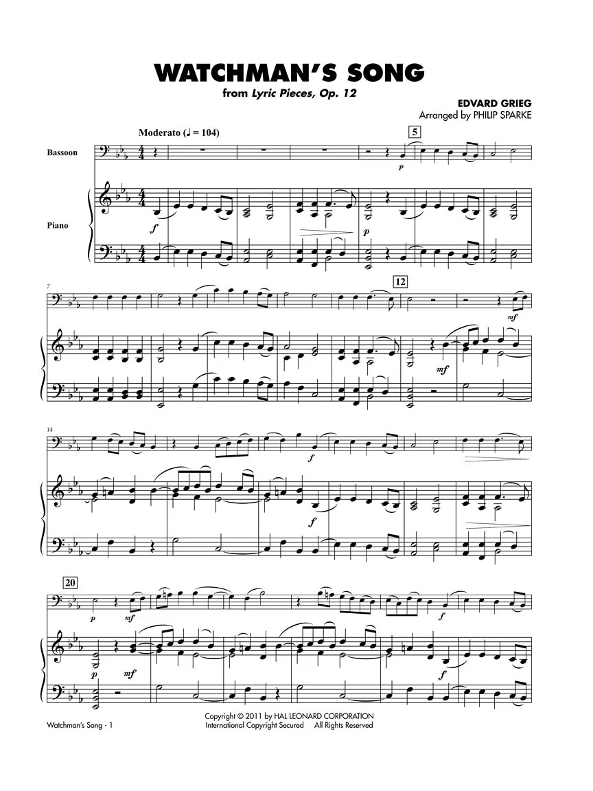 Classical Solos for Bassoon - 15 Easy Solos for Contest and Performance - Image 5