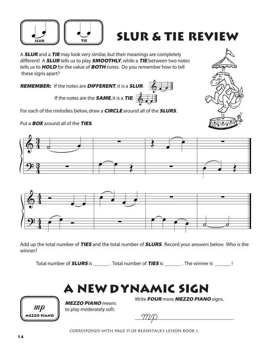 Beanstalk's Basics for Piano Theory Book Level 1 - Image 4