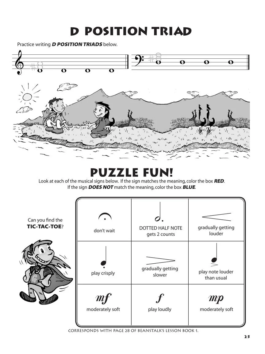Beanstalk's Basics for Piano Theory Book Level 1 - Image 5