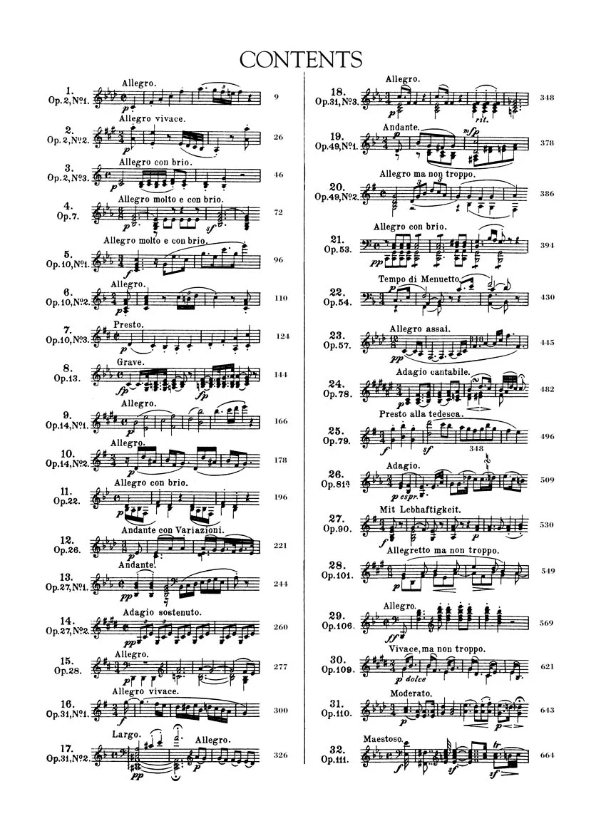 Beethoven - Complete Piano Sonatas - Schirmer's Library of Musical Classics Vol. 2103 - Image 2