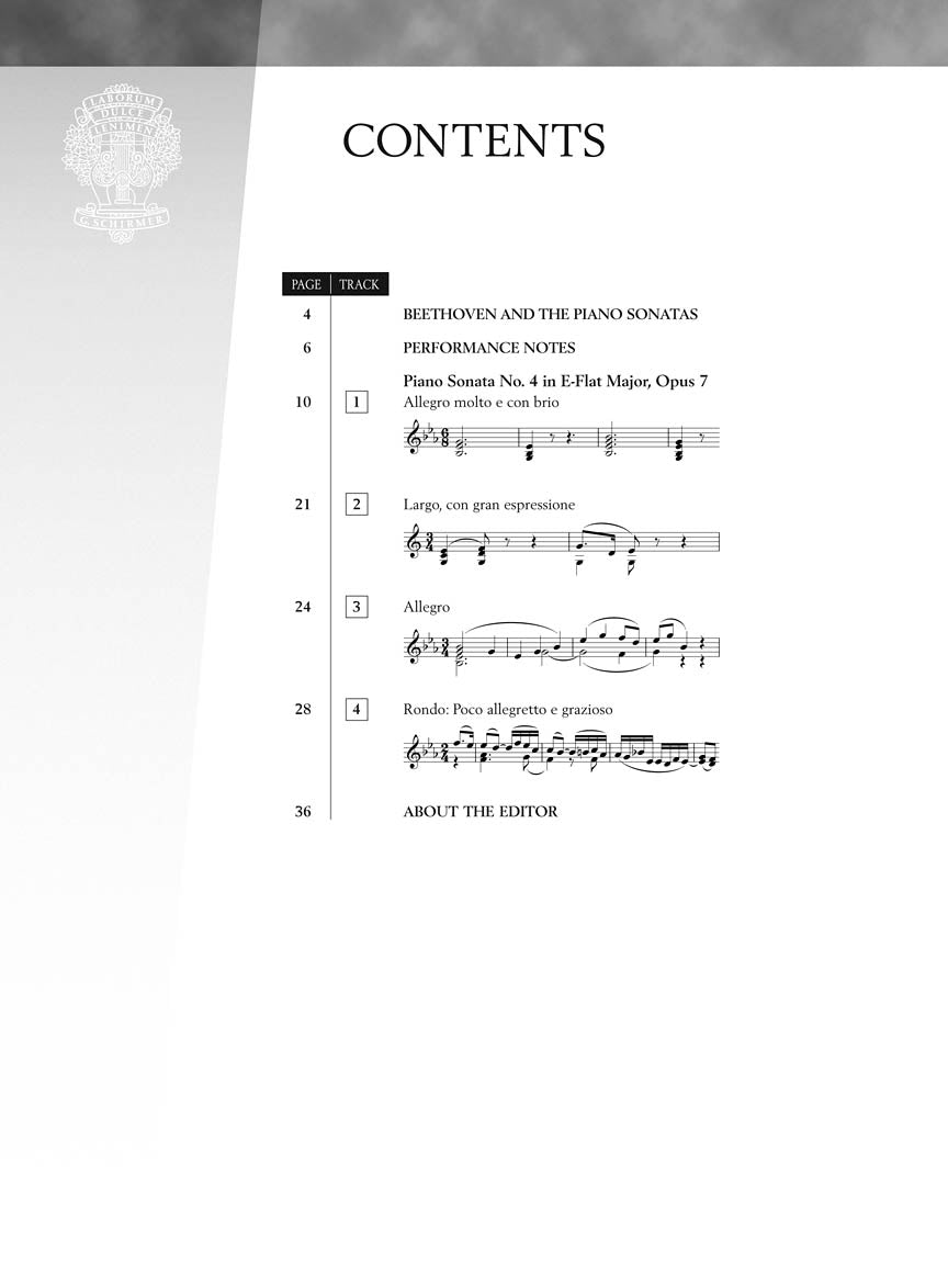 Beethoven - Sonata No. 4 in E-flat Major, Opus 7 - Image 3