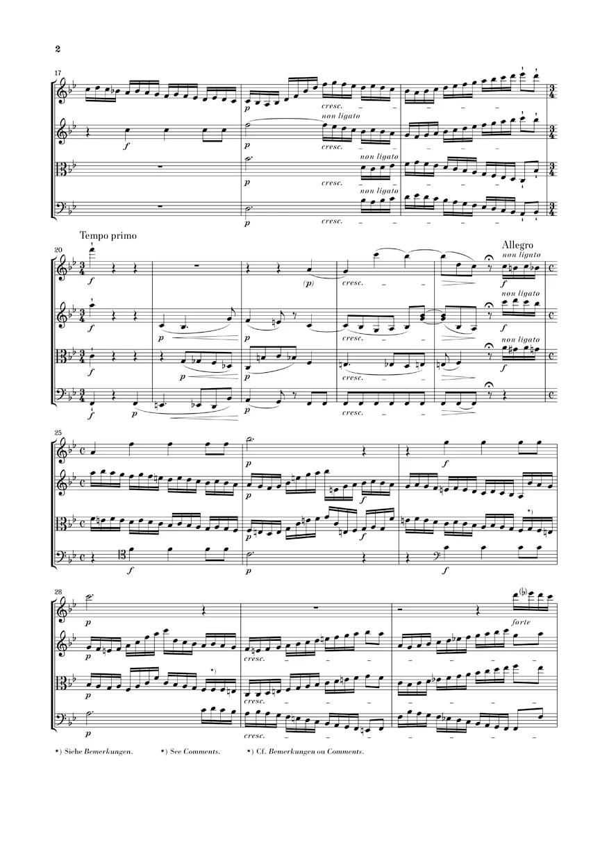 Beethoven: String Quartet in B flat major, Op. 130 and Great Fugue, Op. 133 (Study Score) - Image 3