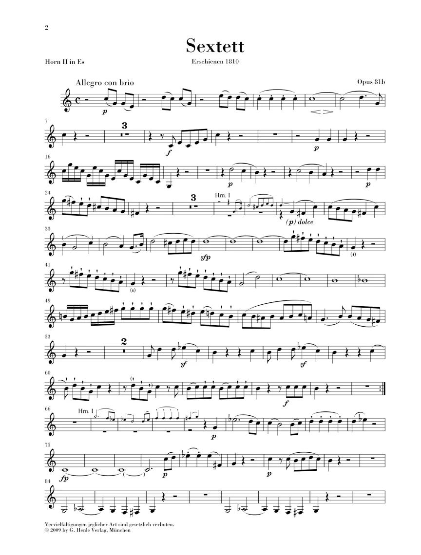 Beethoven: Sextet in E flat major, Op. 81b - Image 10
