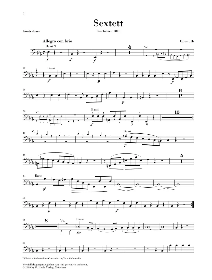 Beethoven: Sextet in E flat major, Op. 81b - Image 6