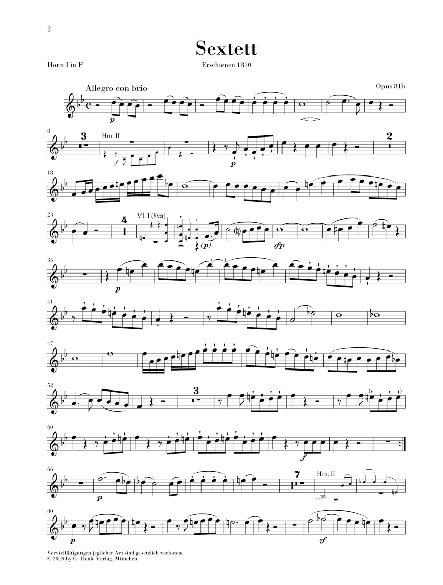 Beethoven: Sextet in E flat major, Op. 81b - Image 7