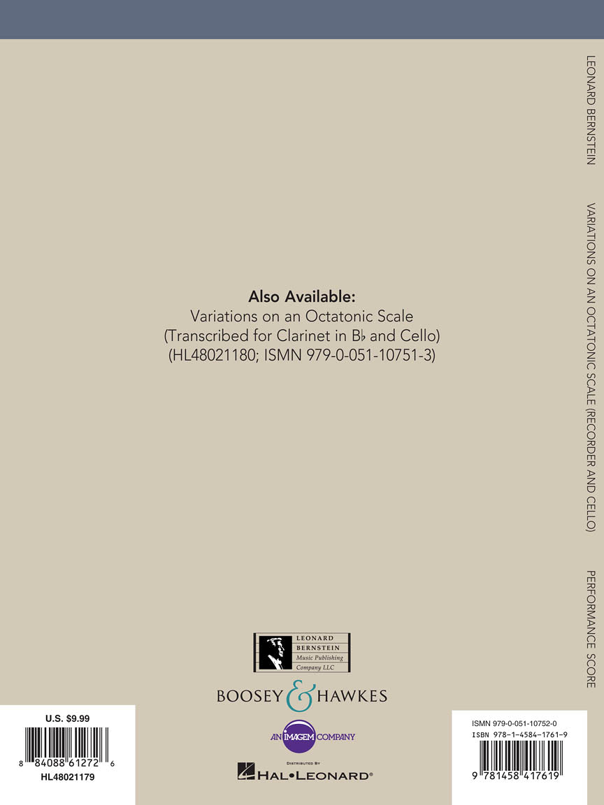 Bernstein - Variations on an Octatonic Scale - Image 2