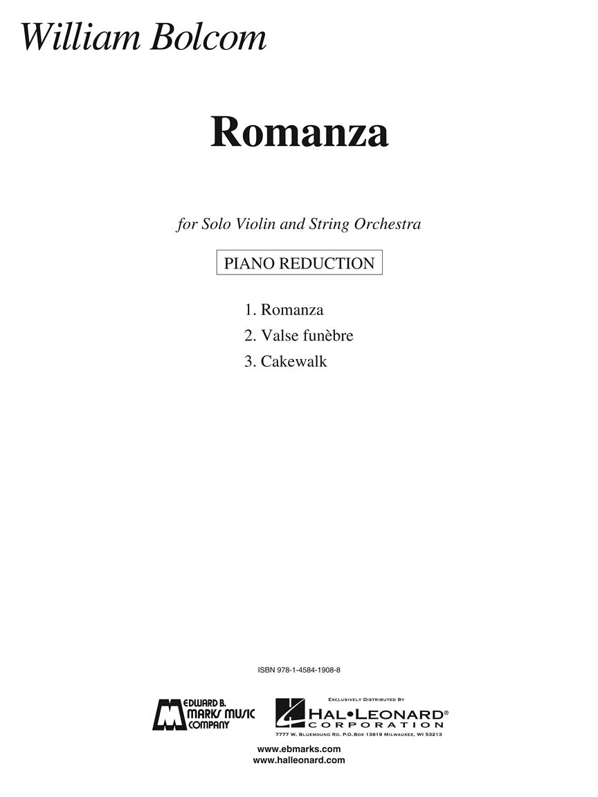 Romanza - Violin and String Orchestra (Violin and Piano Reduction) - Image 3