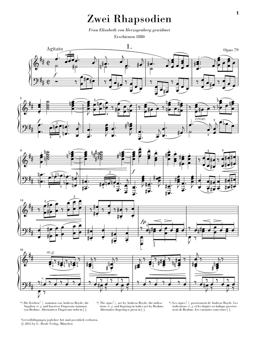 Brahms: Two Rhapsodies, Op. 79 - Image 2