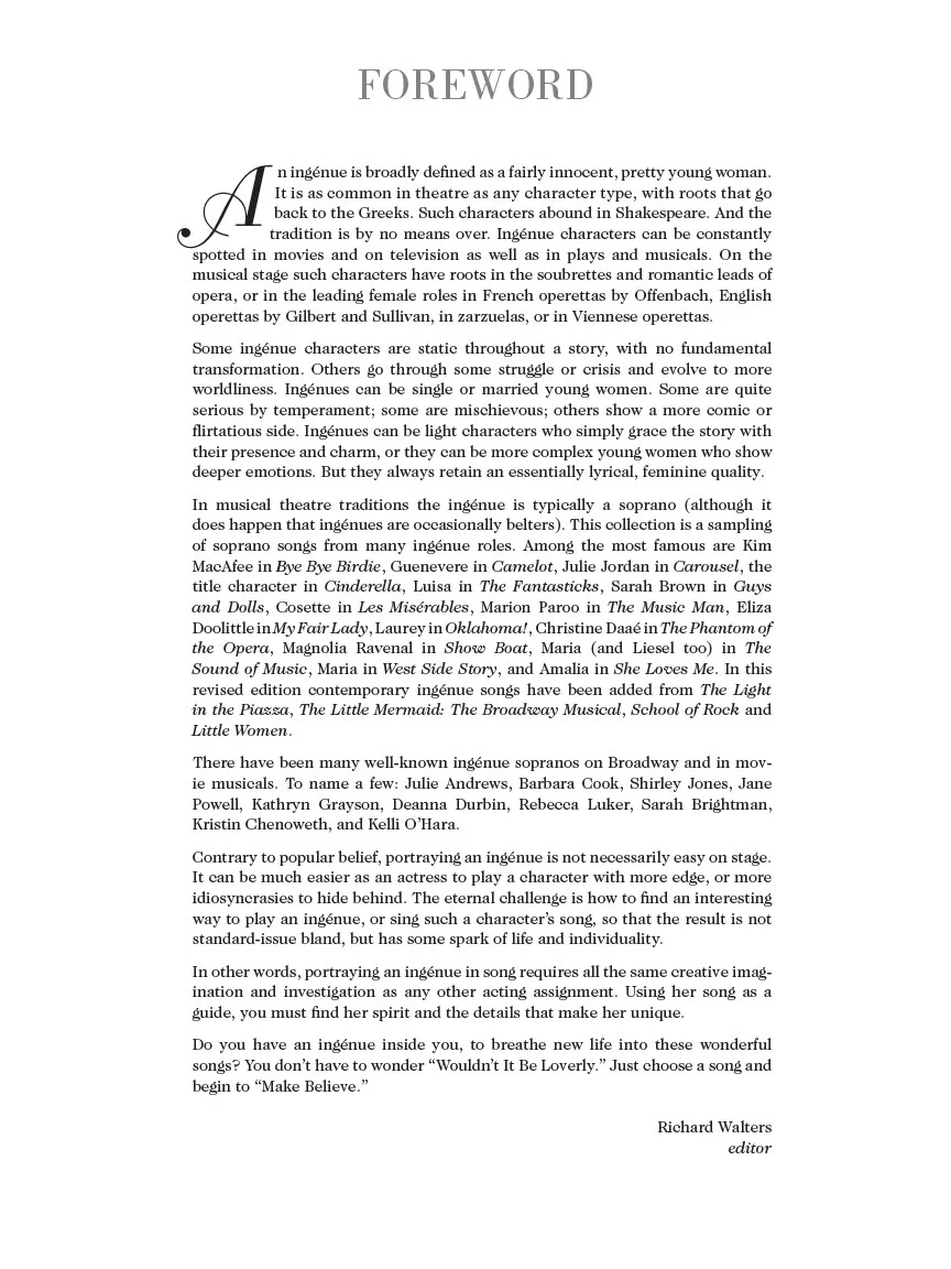 Broadway Ingénue - Revised Edition: 39 Theatre Songs for Soprano - Image 2