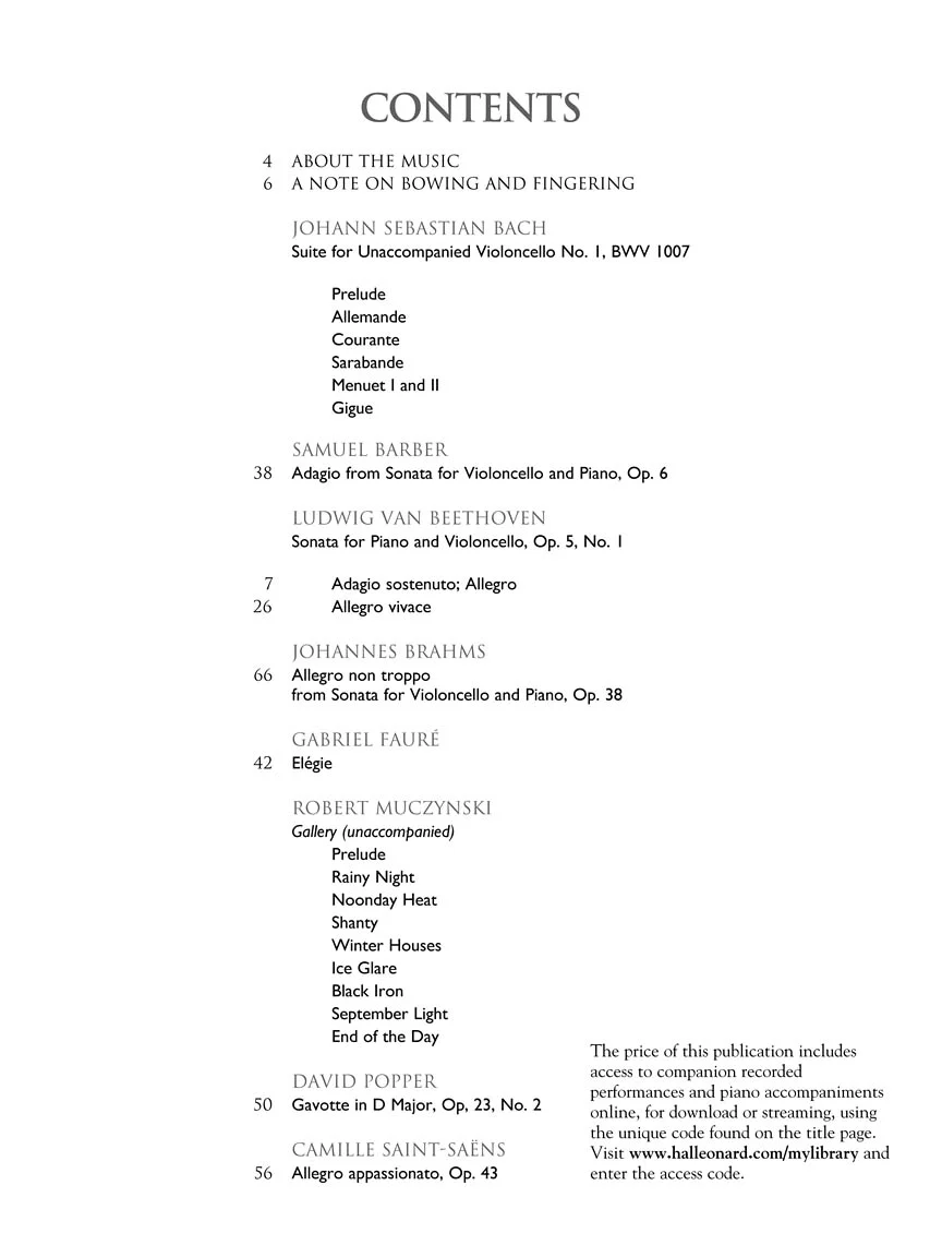 Cello Collection Intermediate to Advanced Level - Image 3