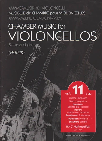 Chamber Music For Violoncellos Volume 11 (for 3 Cellos) Score And Parts