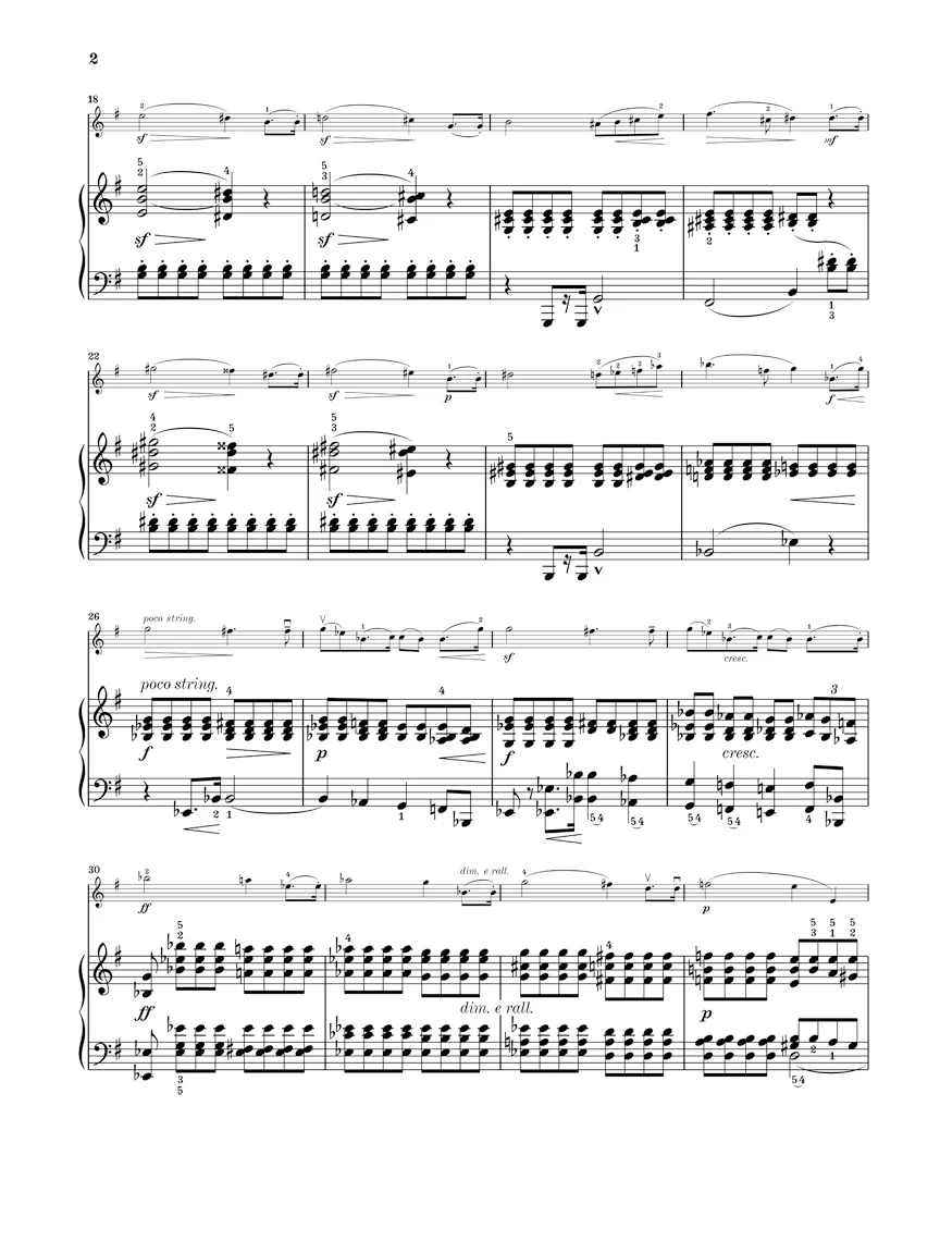 Elgar: Chanson de nuit, Chanson de matin, Op. 15 for Violin and Piano (Score and Parts) - Image 3
