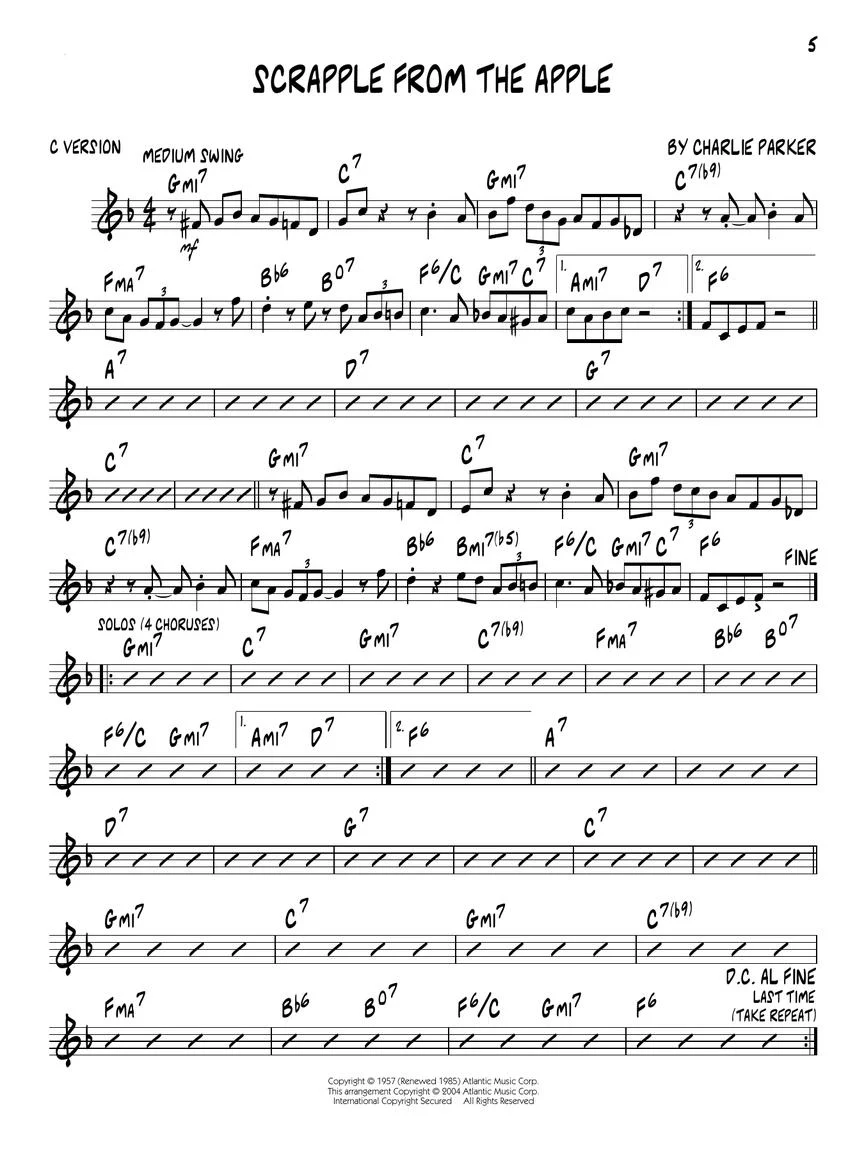 Parker, Charlie - Jazz Play Along Series, Vol. 26 - Image 5