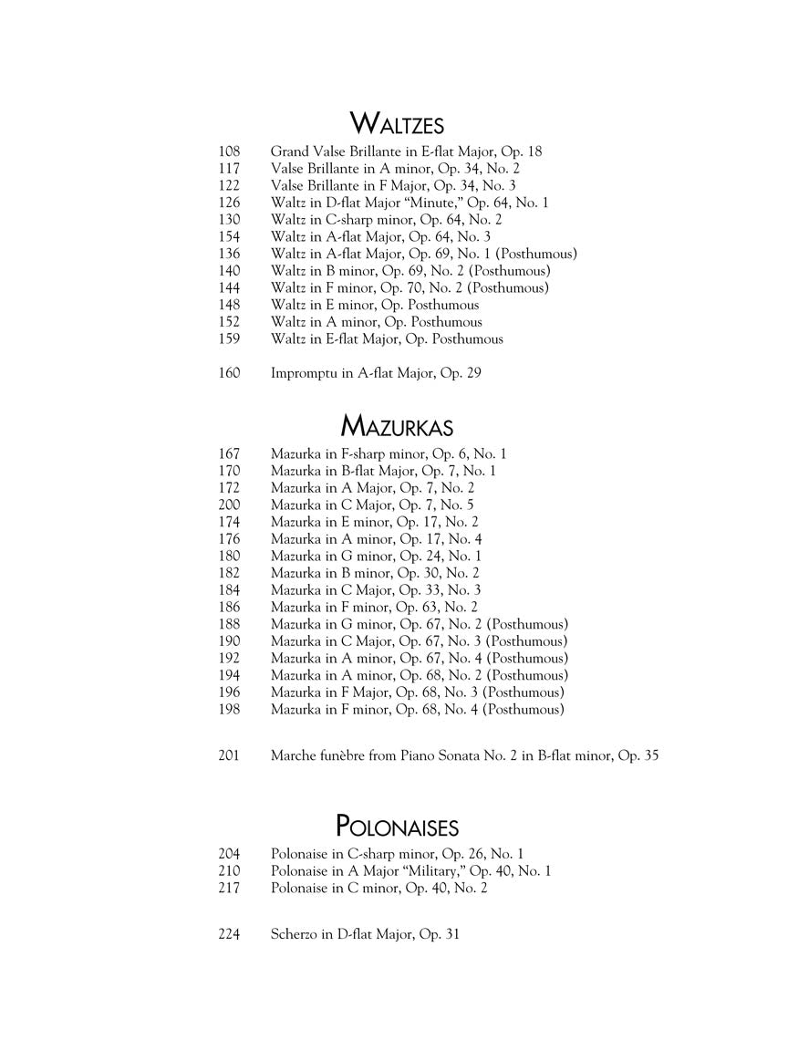 Chopin - Favorite Piano Works - Schirmer's Library of Musical Classics Volume 2072 - Image 3