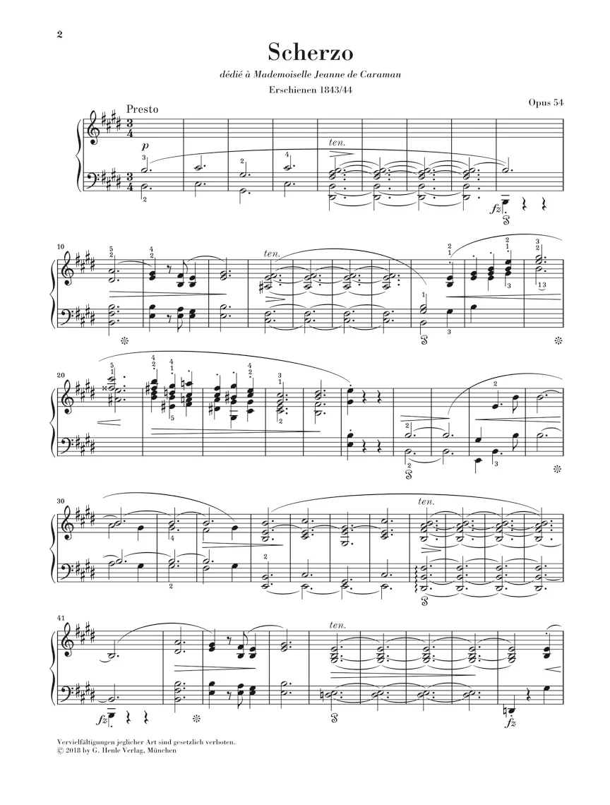 Chopin: Scherzo in E major, Op. 54 - Image 2