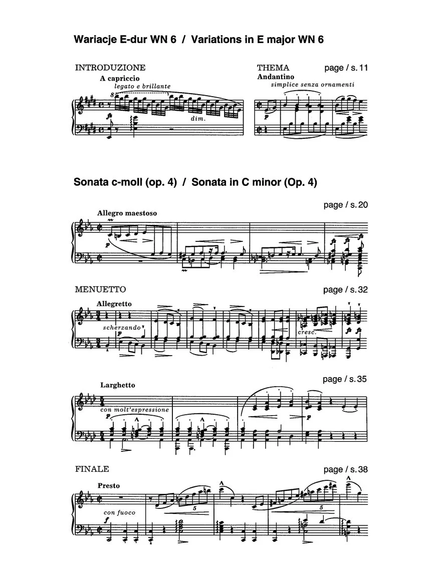 Chopin Various Works Series B: Variations in E and Sonata in C Minor - National Edition Series B Vol. IV - Image 2
