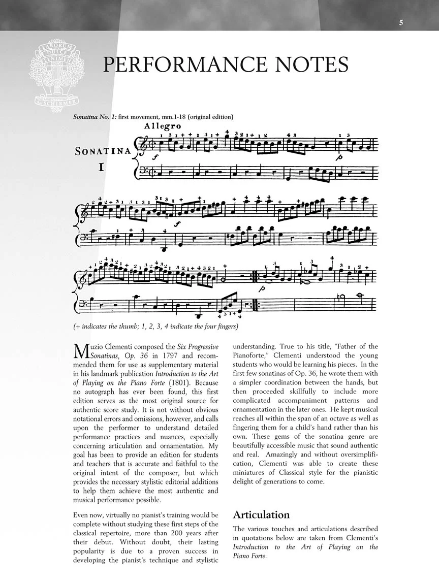Clementi - Sonatinas, Op. 36 - Schirmer Performance Editions - Image 5