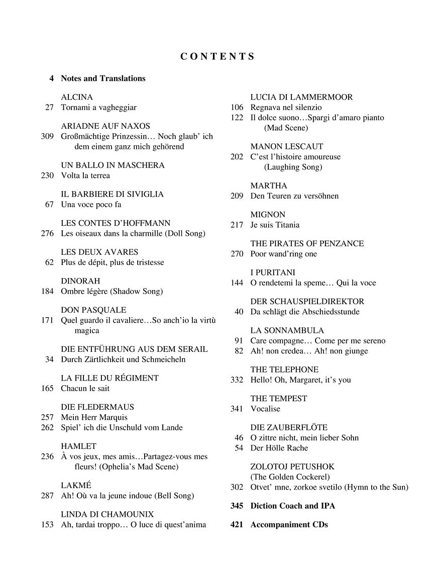Coloratura Arias For Soprano - Complete Package: Book/diction Coach/accompaniment Cds - Image 4
