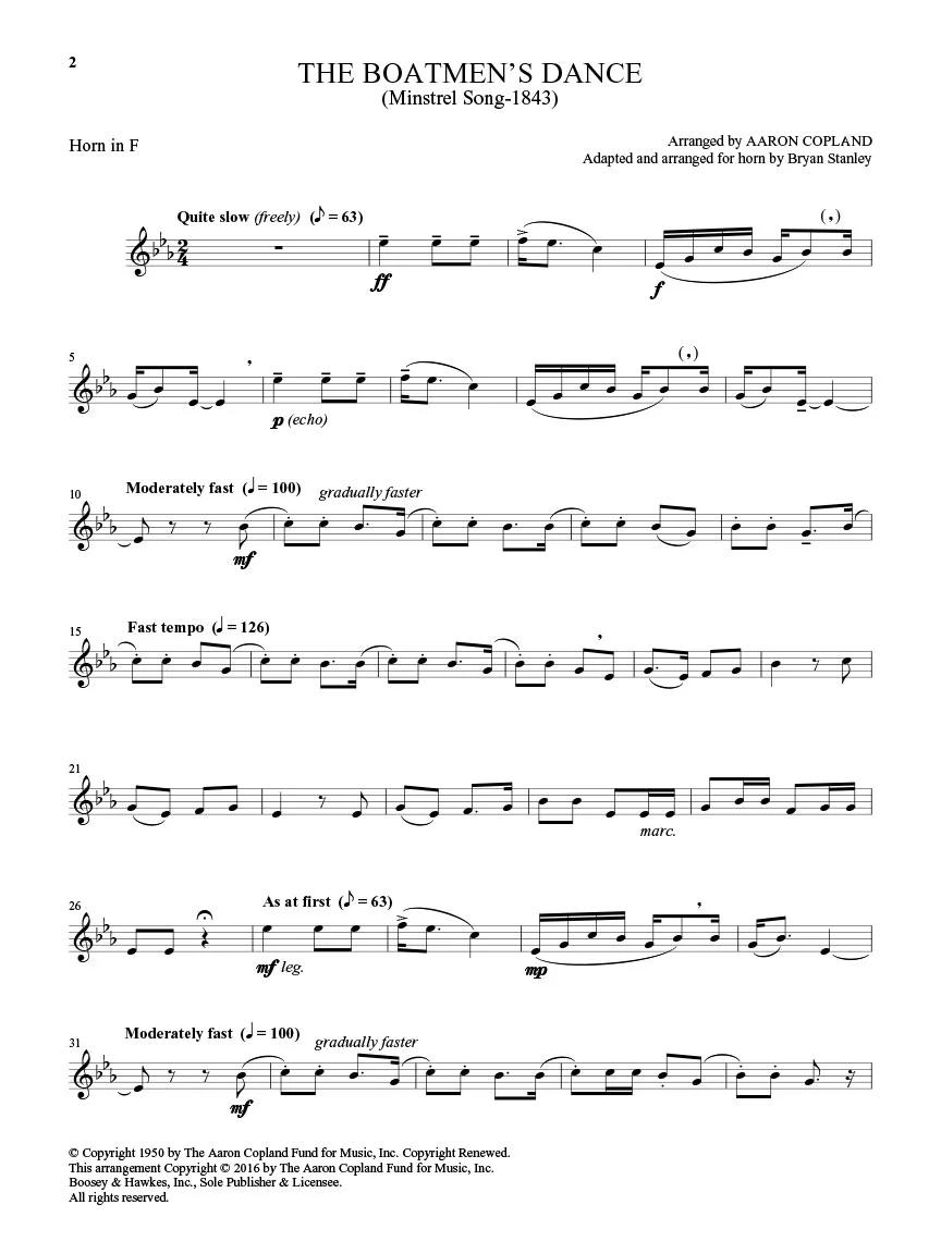 Copland: Old American Songs - Horn - Image 5