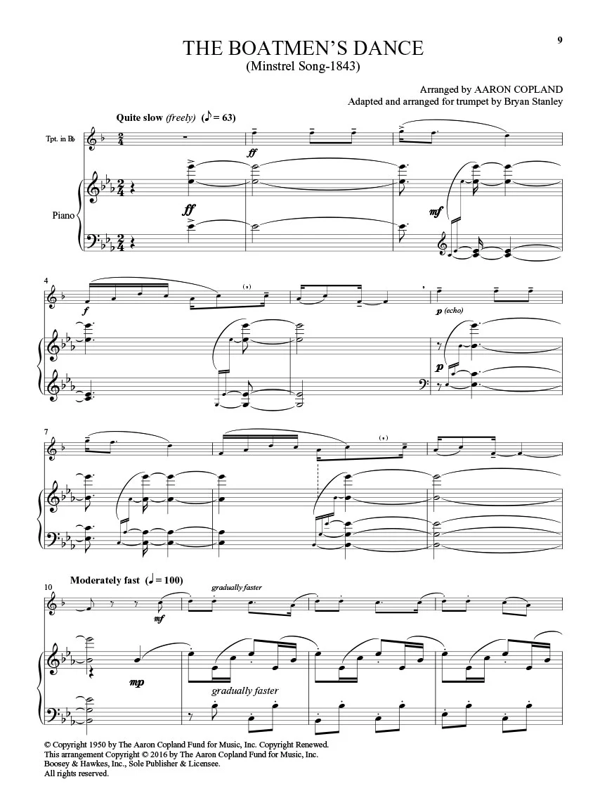 Copland: Old American Songs - Trumpet - Image 4