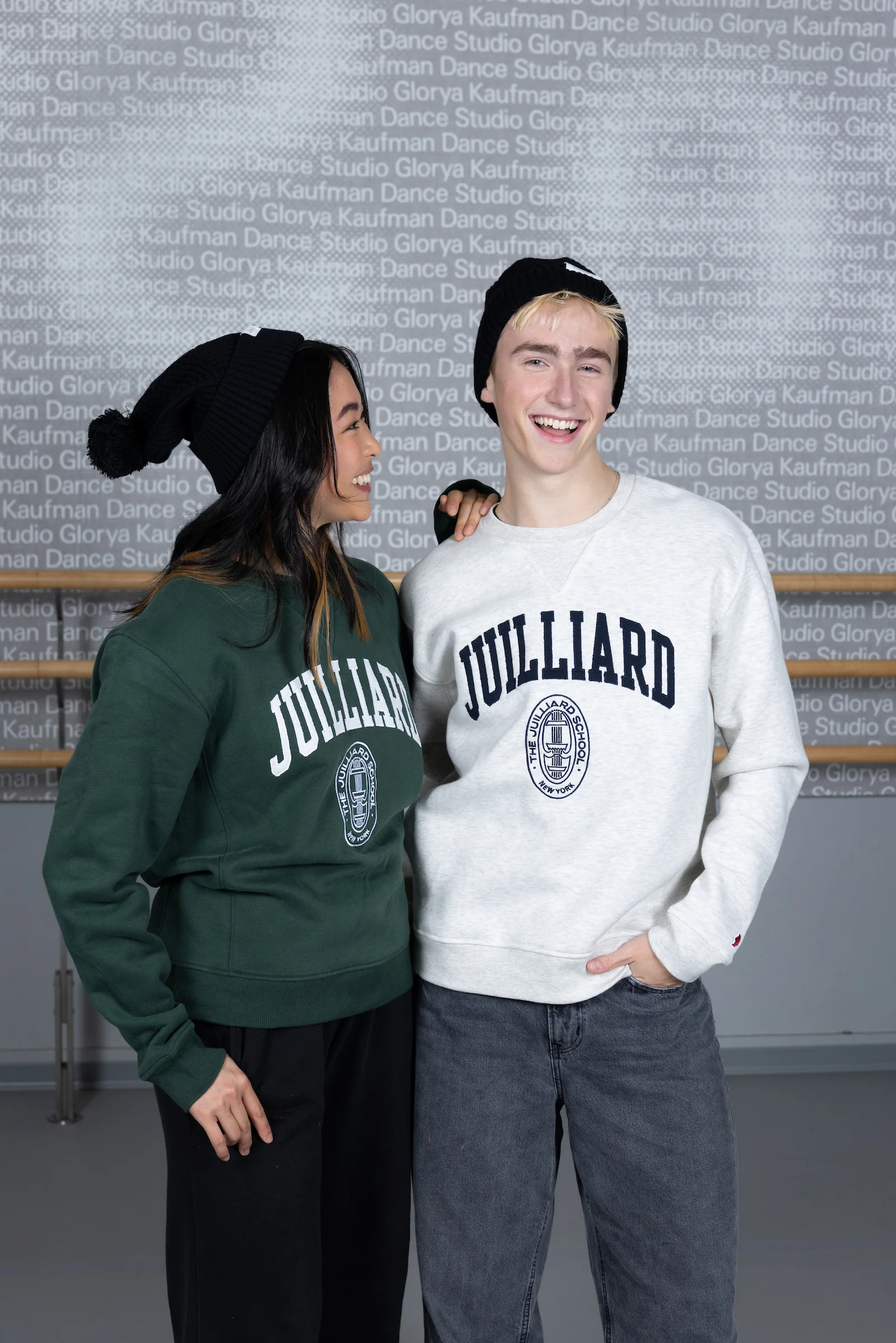 Beanie: Juilliard diamond textured winter cap with puff - Image 4