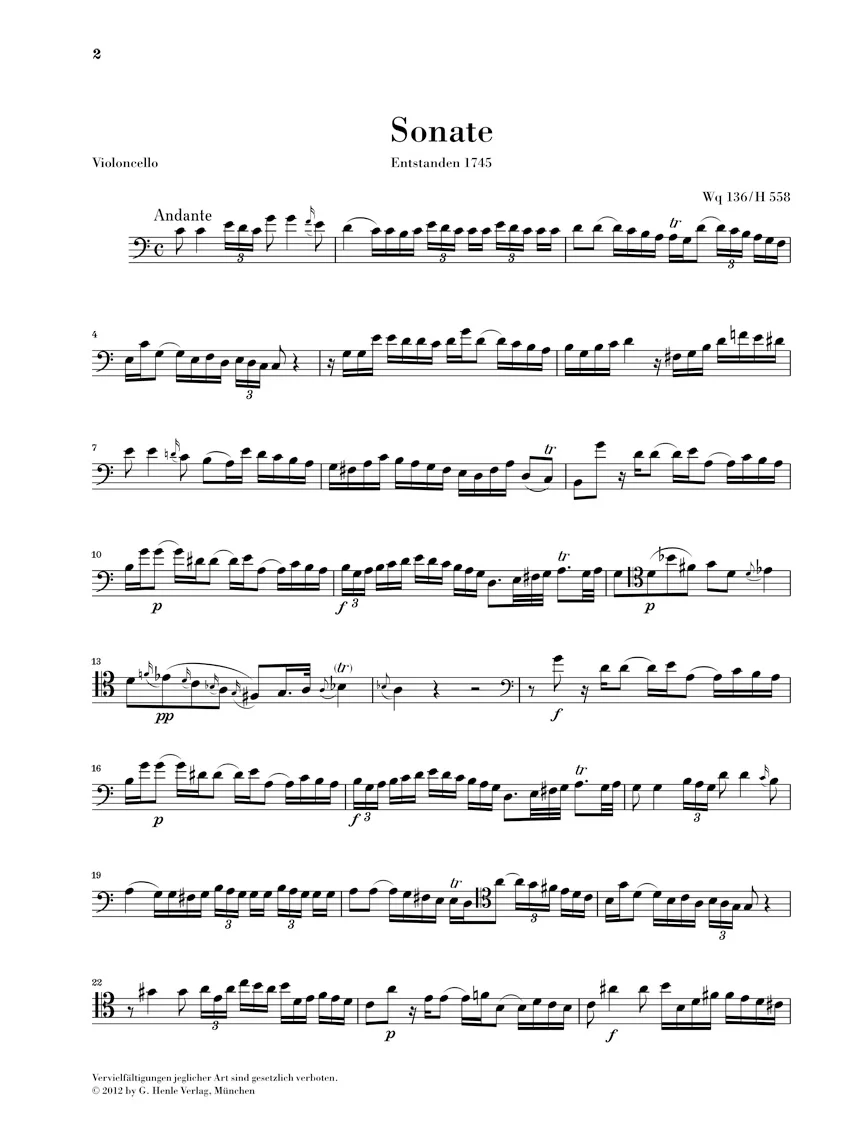 C.P.E. Bach: Gamba Sonatas Wq 88, 136, 137 - Image 3