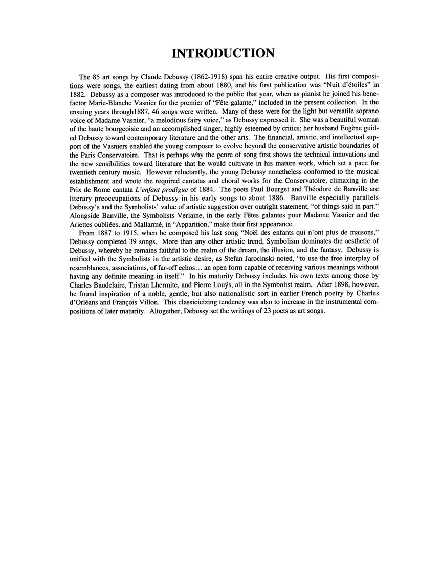 Debussy Songs Of - Volume I HIgh Voice - Image 4