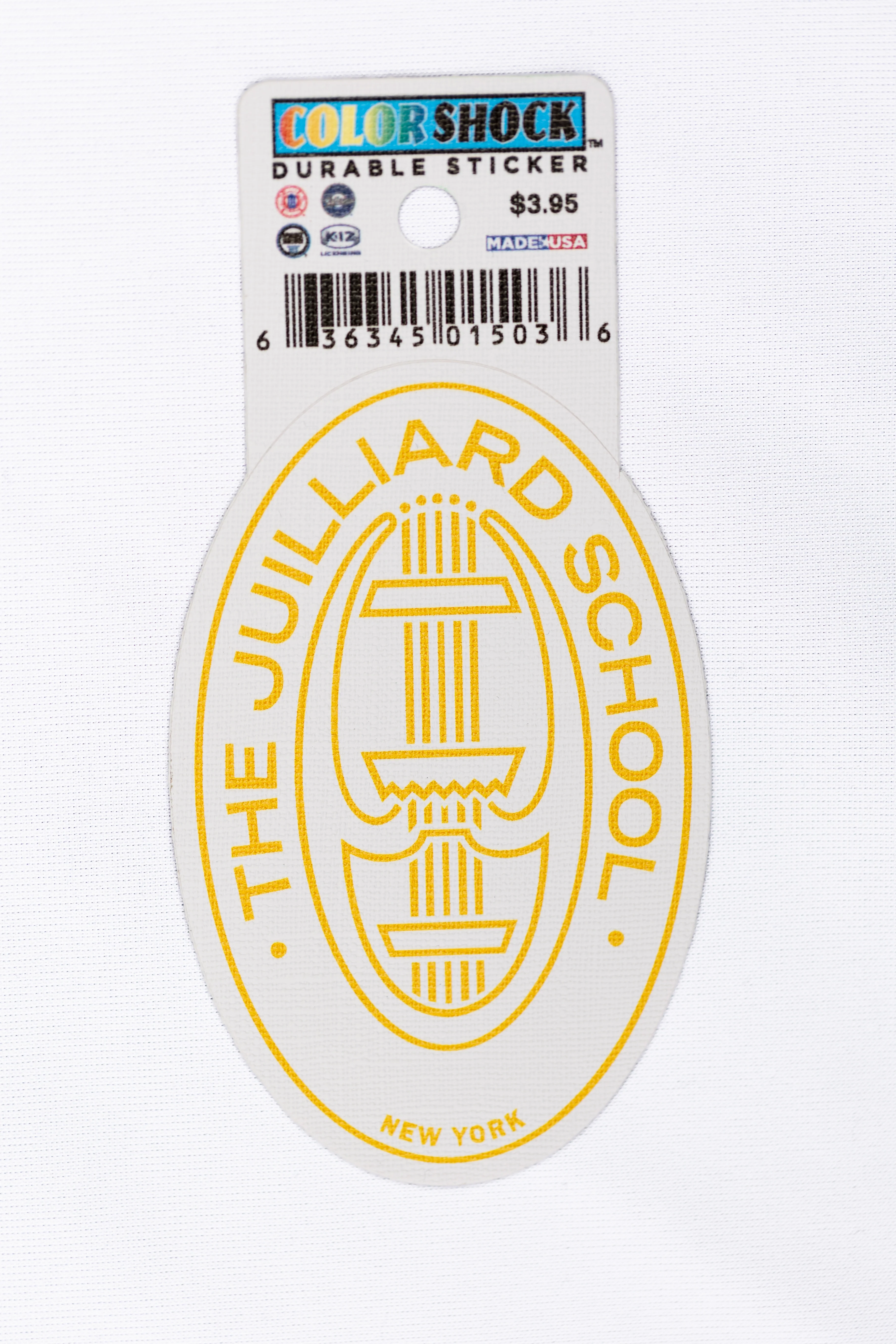 Clearance: Decal: Juilliard Durable Seal Sticker (white background with Yellow or Green) - Image 2