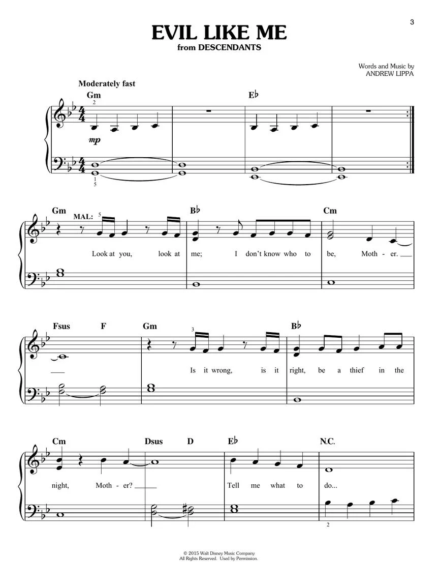 Descendants Easy Piano Collection - Image 3