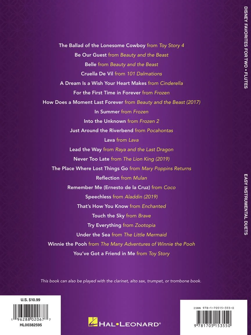 Disney Favorites for Two Easy Instrumental Duets - Flute Edition - Image 6