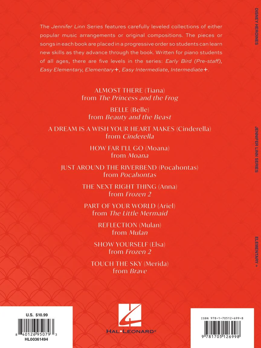 Disney Heroines 10 Piano Arrangements in Progressive Order - Image 7