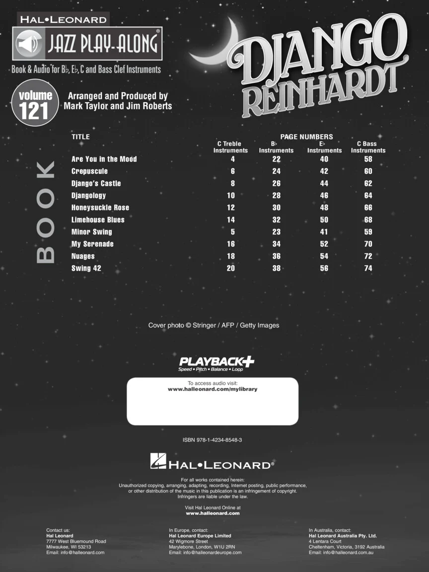Reinhardt, Django - Jazz Play-Along Vol. 121 - Image 2