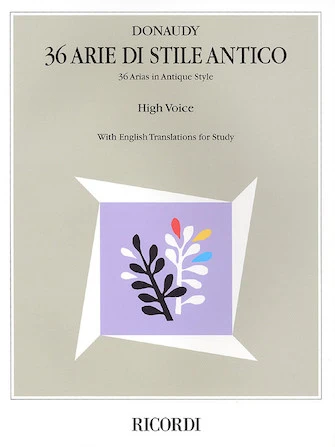 Donaudy 36 Arie di Stile Antico (36 Arias in Antique Style)