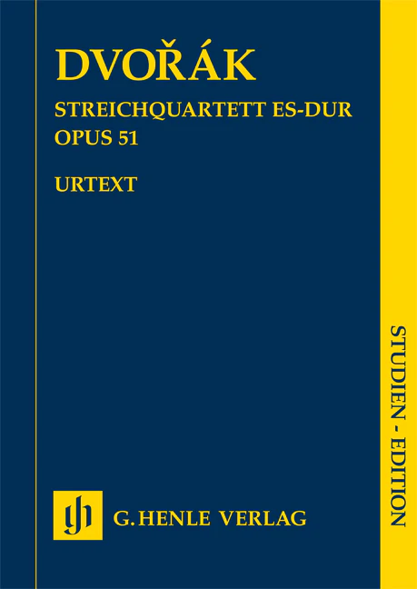 Dvořák: String Quartet E flat major, Op. 51 (Study Score)