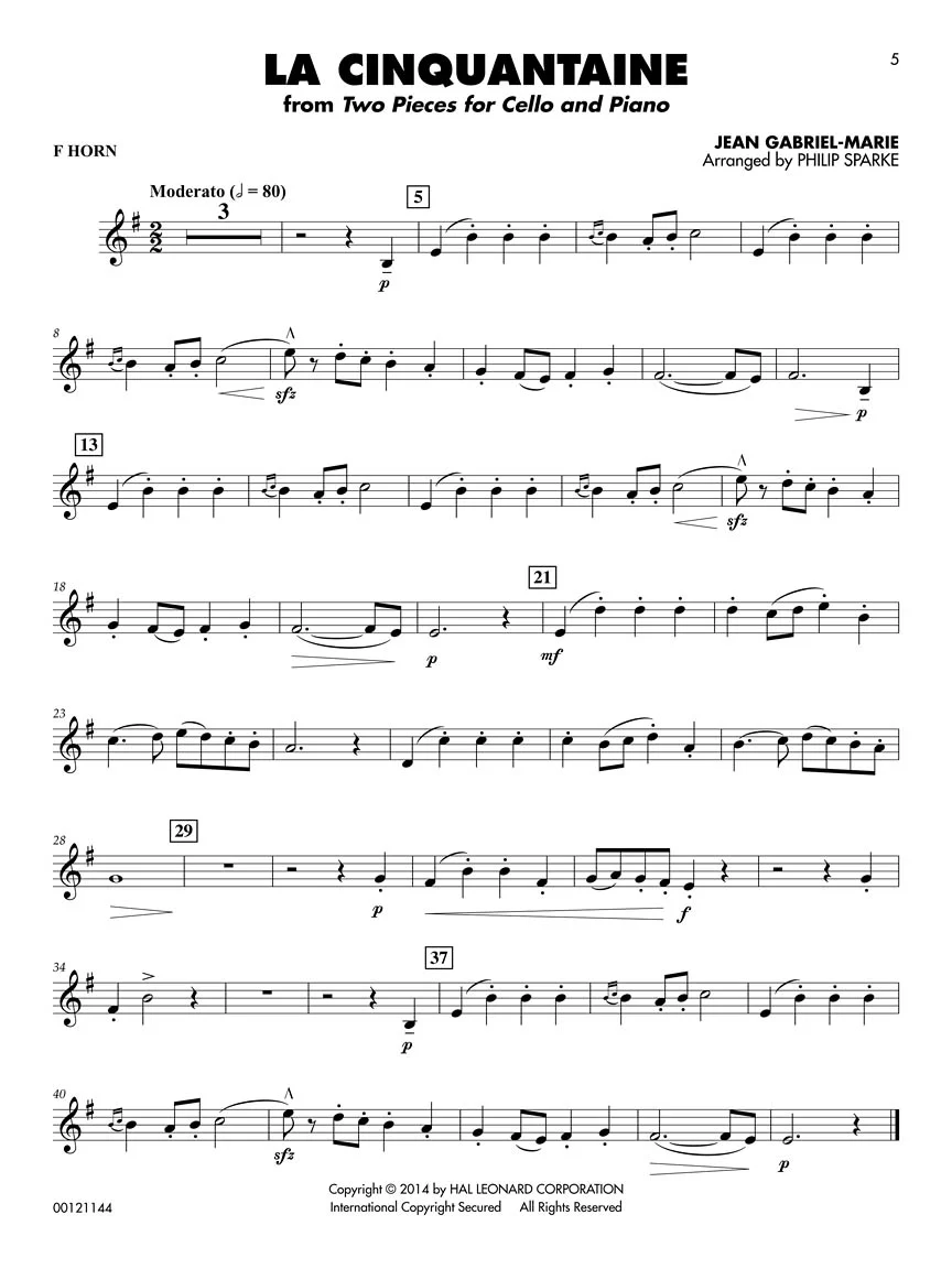 Classical Solos for F Horn, Vol. 2 - 15 Easy Solos for Contest and Performance - Image 3