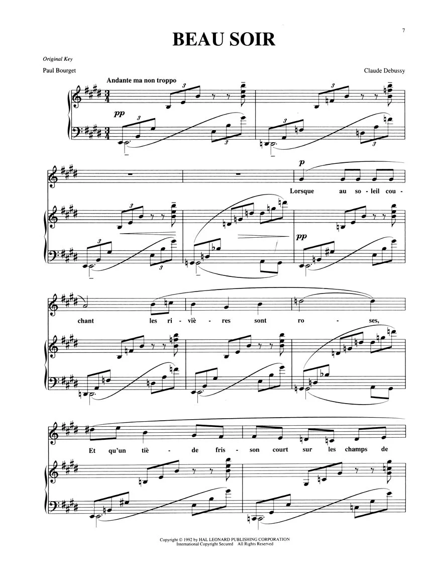 Favorite French Art Songs Low Voice - Image 5