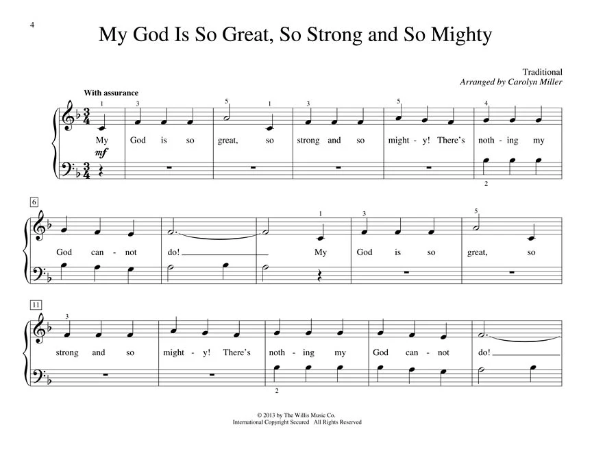 Thompson's First Church Songs Elementary Level - Image 3