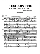 Glass Tirol Concerto for Piano