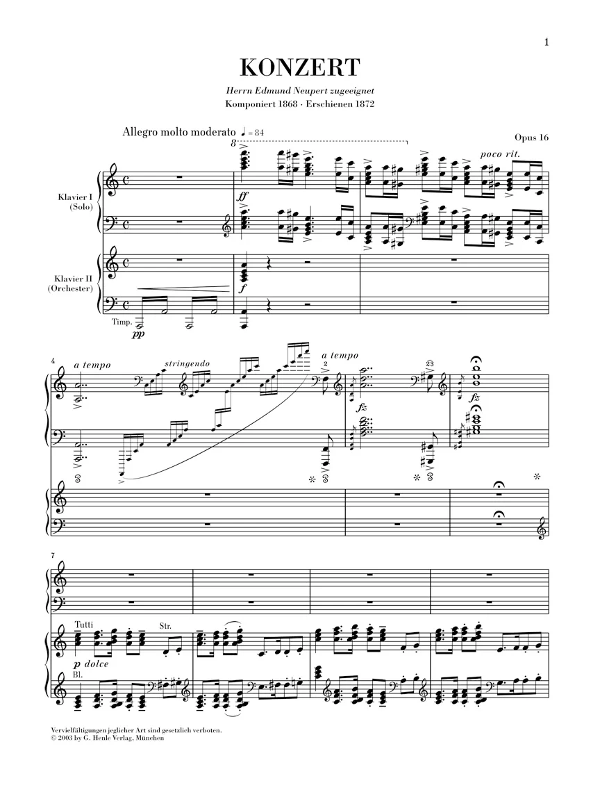 Grieg: Piano Concerto in a minor, Op. 16 - Image 2
